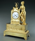 Picture of CA0153 Attractive French Empire Syrinx and Pan mantel clock