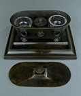 Picture of CA0152 Regency inkwell stand in the manner of Vulliamy