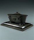 Picture of CA0152 Regency inkwell stand in the manner of Vulliamy